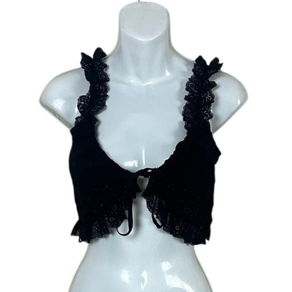 Sky to Moon Black Lace Tank size S
